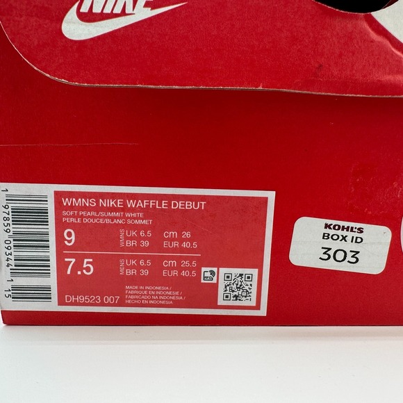Nike Waffle Debut Shoes Womens Size 9 Soft Pearl Summit White Sneaker NEW in Box - Picture 12 of 12